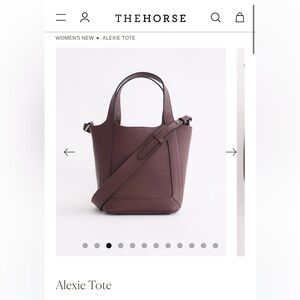 The Horse Alexie Tote coffee pebbled leather
